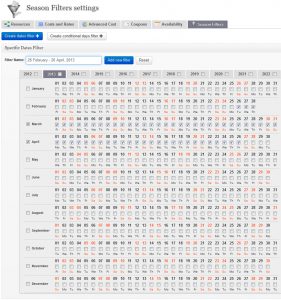 season-filter | WP Booking Calendar: The #1 Booking Plugin for WordPress.