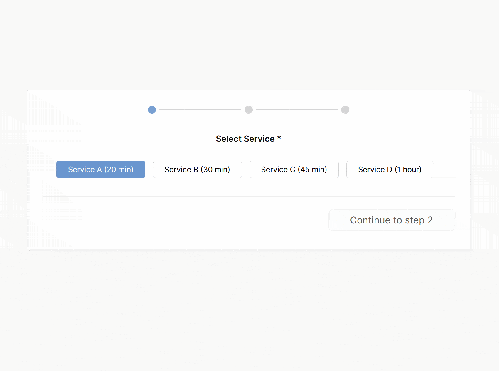 WP Booking Calendar - Appointment Bookings for specific service with own time duration.