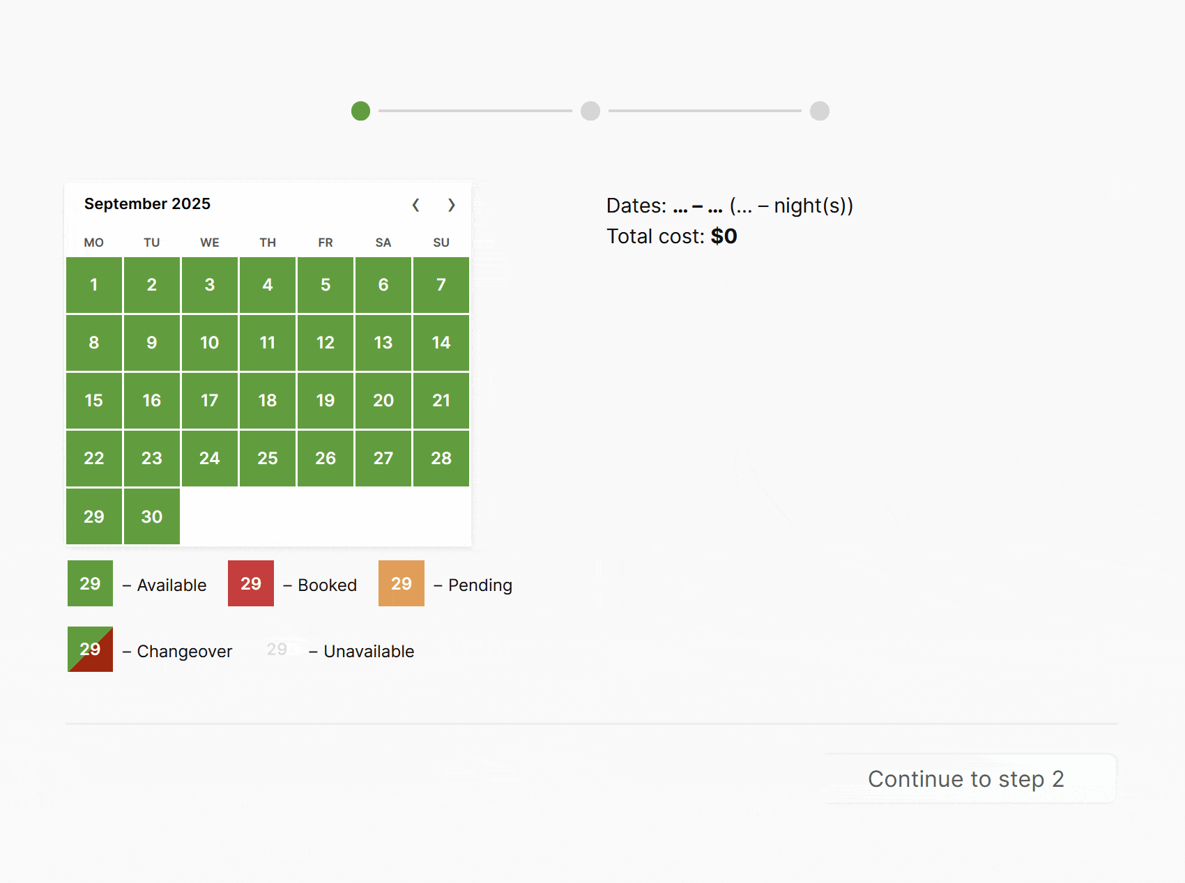 WP Booking Calendar - Changeover Days for Rentals - Optimize property rentals with changeover days